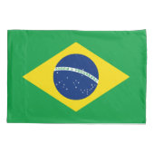 ブラジルの愛国的な国旗 枕カバー (裏面)