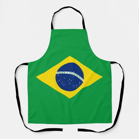 ブラジルの愛国的な旗 エプロン (正面)