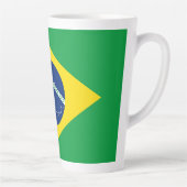 ブラジルの愛国的な旗 カフェラテマグ (右)