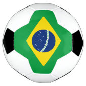 ブラジルの愛国的な旗 サッカーボール (回転)