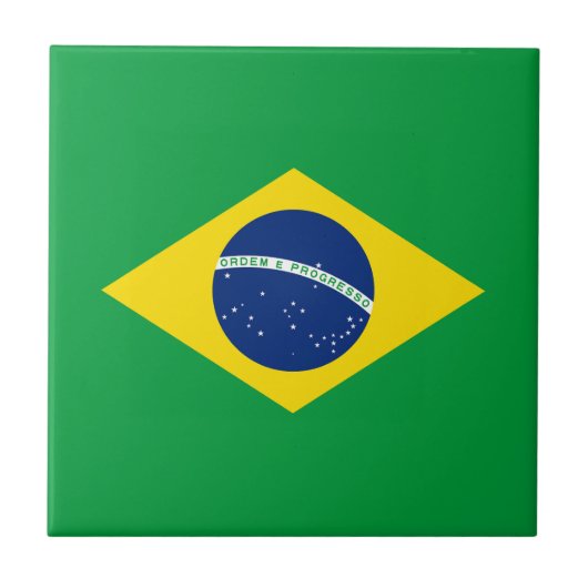 ブラジルの愛国的な旗 タイル (正面)