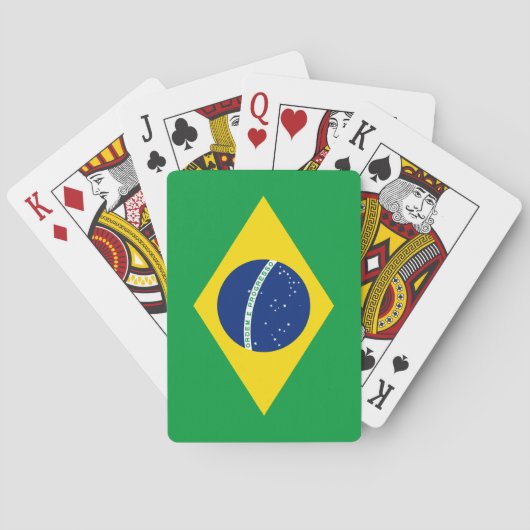 ブラジルの愛国的な旗 トランプ (裏面)