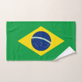 ブラジルの愛国的な旗 バスタオルセット (ハンドタオル)