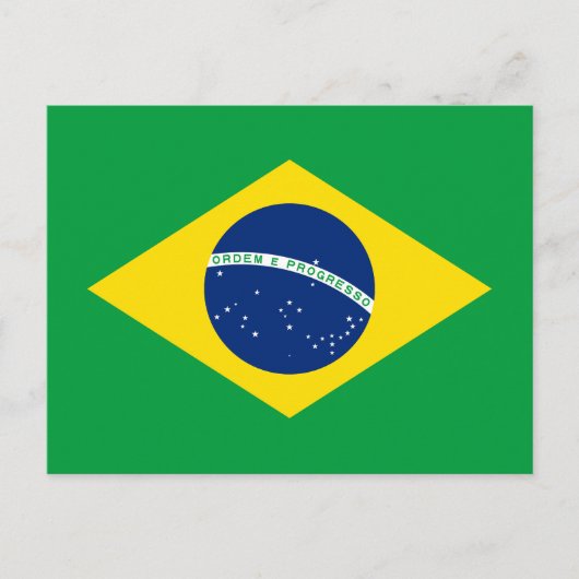 ブラジルの愛国的な旗 ポストカード (正面)