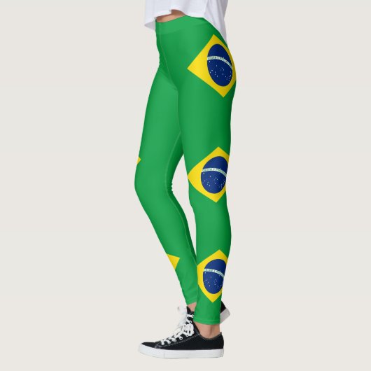 ブラジルの愛国的な旗 レギンス (左)