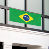 ブラジルの愛国的な旗 横断幕 (ビルの外側)