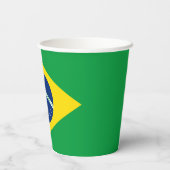 ブラジルの愛国的な旗 紙コップ (裏面)