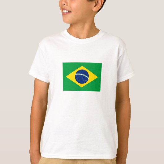 ブラジルの愛国的な旗 Tシャツ (正面)