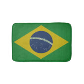 ブラジルの抽象的でグランジな旗のイラストレーション バスマット (正面)