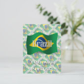 ブラジルの振る旗 招待状 (スタンド正面)
