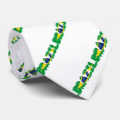 ブラジルの文字の旗 ネクタイ (ロール)