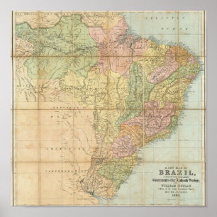 ブラジルの新しい地図 ポスター