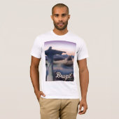 ブラジルの旅行ポスターアートプリント Tシャツ (正面フル)