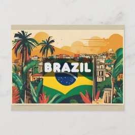 ブラジルの旅行 休日の思い出 ポストカード