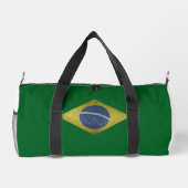 ブラジルの旗と国章 ダッフルバッグ (裏面)