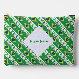 ブラジルの旗のプライベートヘリテージ アクセサリーポーチ