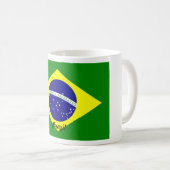 ブラジルの旗のマグ コーヒーマグカップ (正面右)