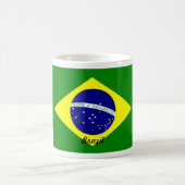 ブラジルの旗のマグ コーヒーマグカップ (中央)