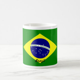 ブラジルの旗のマグ コーヒーマグカップ