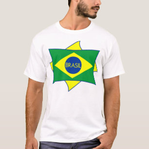 ブラジルの旗のワイシャツ Tシャツ