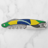 ブラジルの旗の愛国心が強いギフト ソムリエナイフ (裏面)