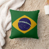 ブラジルの旗の枕 クッション (ブランケット)