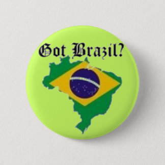 ブラジルの旗のTシャツおよび等 缶バッジ
