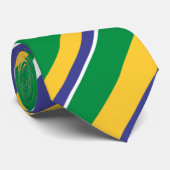 ブラジルの旗は着色されたストライプなパターンをインスパイア ネクタイ (ロール)