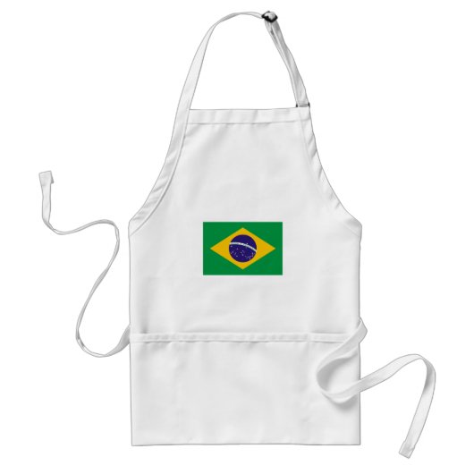 ブラジルの旗インターナショナル スタンダードエプロン (正面)