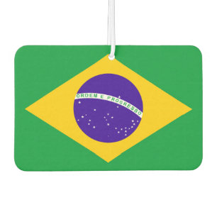 ブラジルの旗 カーエアーフレッシュナー