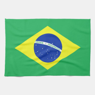 ブラジルの旗 キッチンタオル