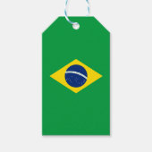 ブラジルの旗 ギフトタグ (正面)