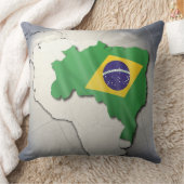 ブラジルの旗 クッション (ブランケット)