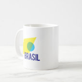 ブラジルの旗 コーヒーマグカップ (正面左)