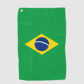 ブラジルの旗 ゴルフタオル (正面)