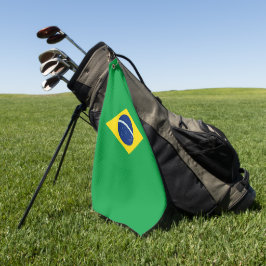 ブラジルの旗 ゴルフタオル