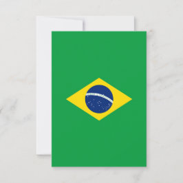 ブラジルの旗 サンキューカード