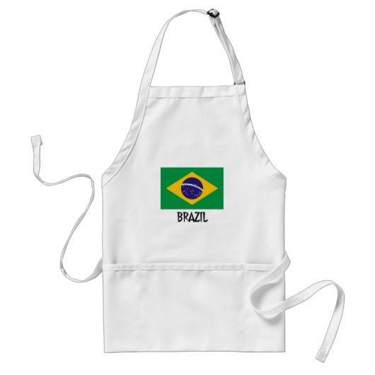 ブラジルの旗 スタンダードエプロン (正面)