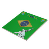 ブラジルの旗 タイル (側面)