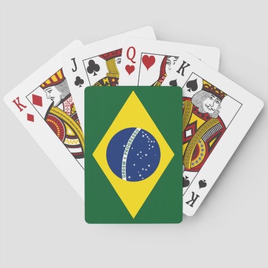 ブラジルの旗 トランプ (裏面)