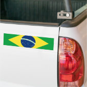 ブラジルの旗 バンパーステッカー (トラック上)