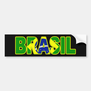 ブラジルの旗 バンパーステッカー