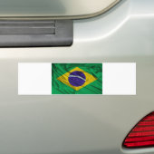 ブラジルの旗 バンパーステッカー (車上)