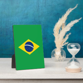 ブラジルの旗 フォトプラーク
