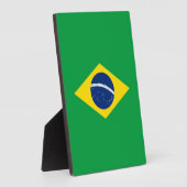 ブラジルの旗 フォトプラーク (側面)