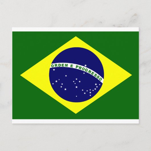 ブラジルの旗 ポストカード (正面)