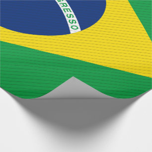 ブラジルの旗 ラッピングペーパー