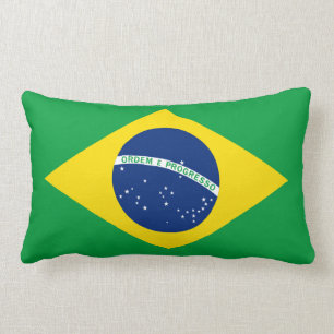 ブラジルの旗 ランバークッション