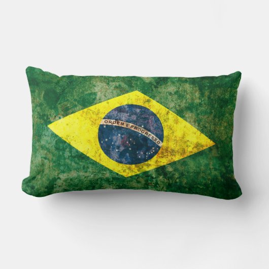 ブラジルの旗 ランバークッション (正面)