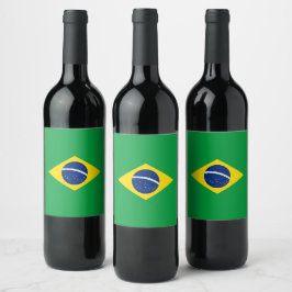 ブラジルの旗 ワインラベル